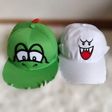 새상품급 USJ 슈퍼 마리오 요시 테레사 캡 세트