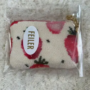 [ 새상품 미개봉 ] FEILER 스트로베리 도트 키&카드 파우치