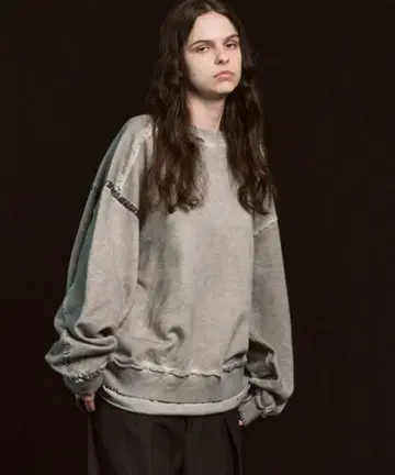 MAISON SPECIAL 헤비 웨이트 자수 데미지 오버