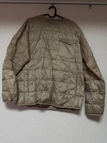 TAION 베이직 크루넥 포켓 다운 풀오버