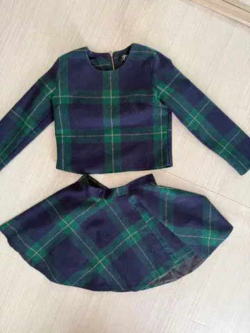 체크 무늬 셋업