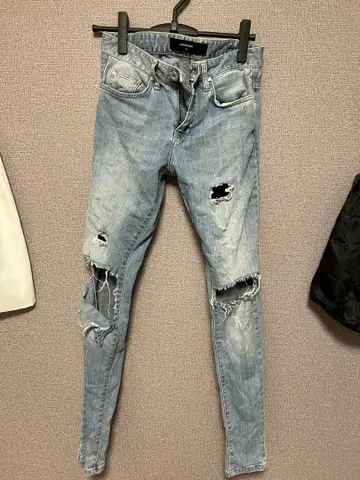 REPRESENT 데미지 스키니 청바지 28