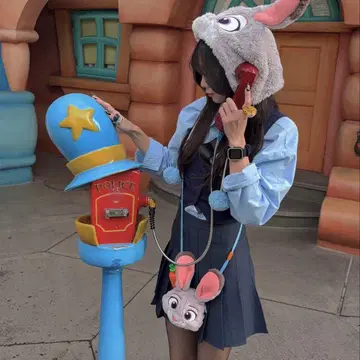 주토피아 주디 코스프레 세트 사복