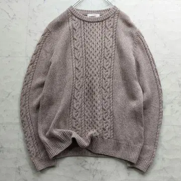 새상품급 캐시미어 100% 프로디갈 PRODIGAL 케이블 니트 L