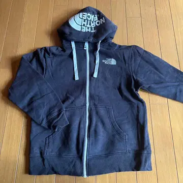 THE NORTH FACE 다크 그레이 풀 집업 후드티 S