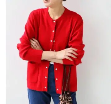 [ 새상품급 ] relume / 펄 DOT 버튼 가디건