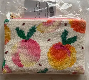 피치 도트 티슈 파우치