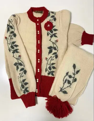 영국제 니트 가디건 머플러 포함