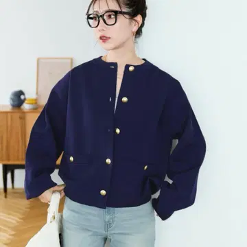 [택 포함 새상품] 프릭스스토어 골드 버튼 니트 가디건