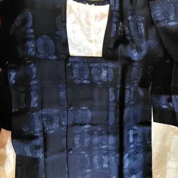 도행 순수 실크 다크 네이비