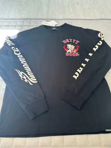 BRAVE-MAN BETTY BOOP 긴팔 T셔츠 L 블랙