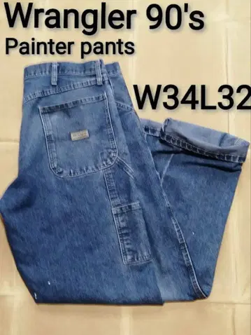 90s Wrangler W34L32 페인터 팬츠