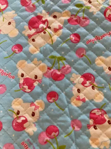 초레어! 희귀! 산리오 체리나 체리네 원단 퀼팅 레트로