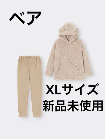 [미사용] 지유 마쉬멜로우 필 후디 세트 곰 베이지