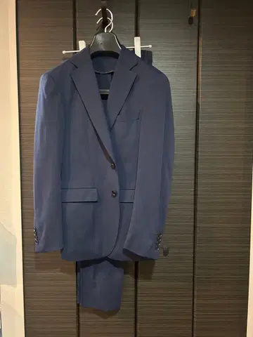 ORIHICA 네이비 비즈니스 정장 세트 워셔블 Y4 BA