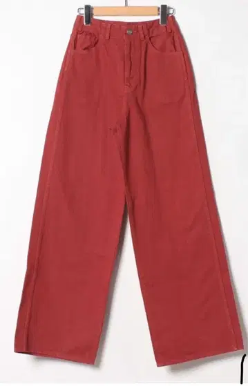 RED CARD 컬러 와이드 팬츠 벽돌색