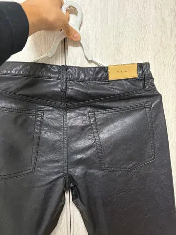 [인기] mnml 가죽 팬츠 플레어 32
