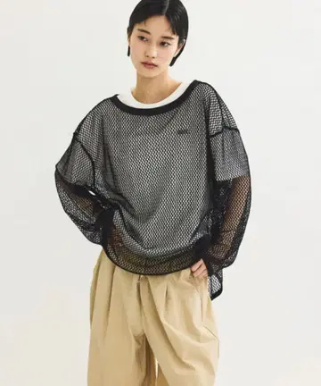 adam et rope 메쉬론T 블랙