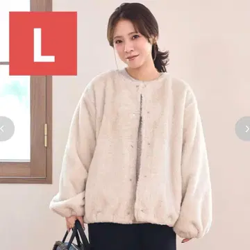 [새상품] 시마무라 tal.by yumi. 블루종 진한 화이트 크림 L