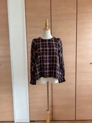 Sono 체크 무늬 긴팔 셔츠