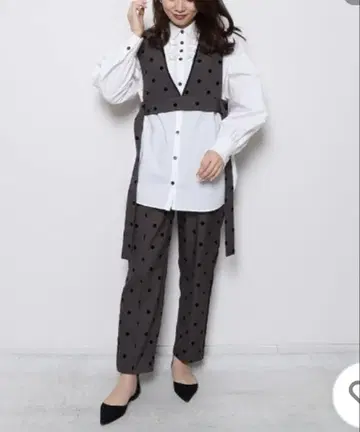 Re. Verofonna 베로폰나 도트 뷔스티에 팬츠 세트