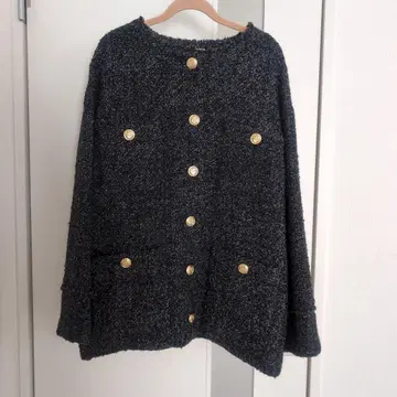 [ 미사용 새상품 ] 라운지 드레스 트위드 자켓
