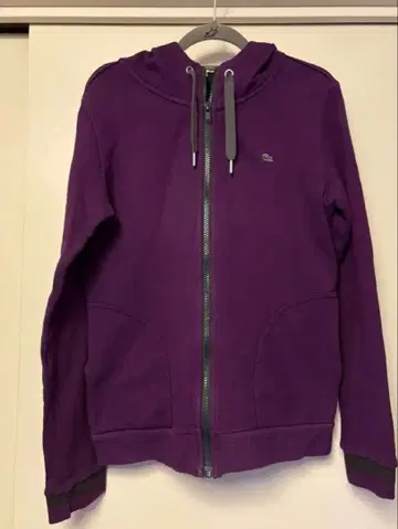 퍼플 풀 집업 후드티