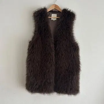 B:MING by BEAMS 인조 모피 베스트 퍼 베스트