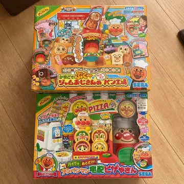 호빵맨 잼 아저씨의 빵 공방 택배 피자 가게 2개 세트