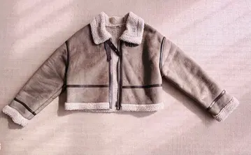 레트로 갤러리 무스탕 코트 숏 기장