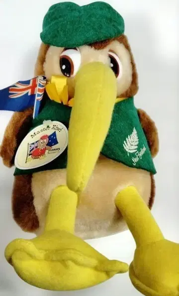 뉴질랜드 키위버드 봉제 인형 레트로