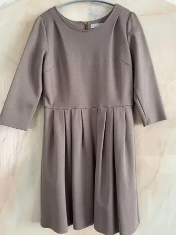 Barneys New York 밀크티 색 원피스 튜닉 7부 소매