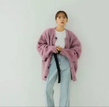 Knuth Marf 핑크 긴팔 가디건