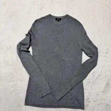 띠어리 럭스 스웨터 얇은 소재 울 니트 S 그레이 남성용 썸홀