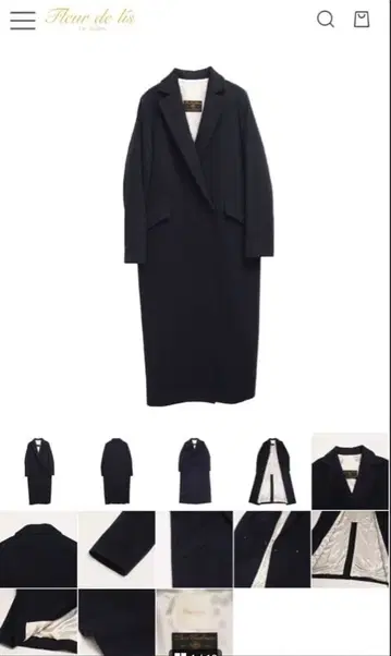 이탈리아 MTR사 제조 퓨어 캐시미어 롱 코트 19 블랙 (플라델리)