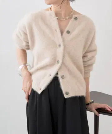 Omekashi(오메카시) 퍼 캐시미어 2WAY 가디건