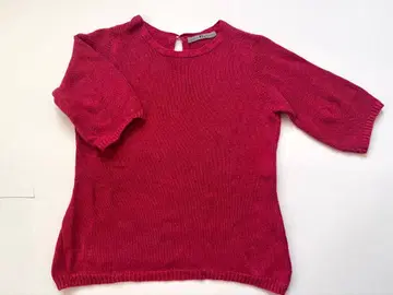 45R 린넨 니트 뒤트임 디자인