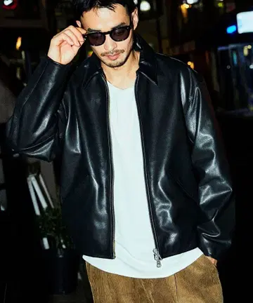 FREAK'S STORE 블랙 가죽 자켓