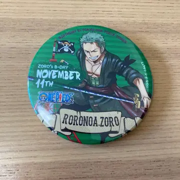 도쿄 원피스 타워 원피스 로로노아 조로 벌스데이 캔뱃지