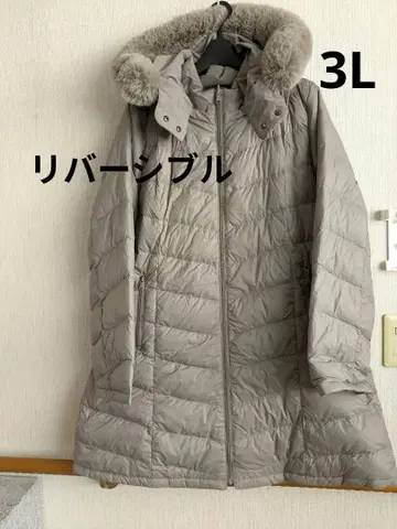 컨디션 최상 3L 리버서블 퍼 포함 다운 자켓 롱 기장
