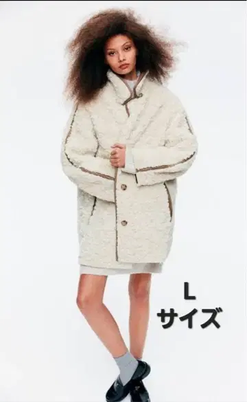 H&M 플러피 코트 L