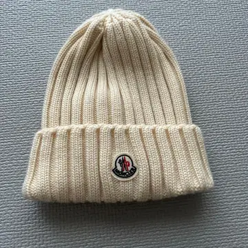 MONCLER 크림 니트 모자
