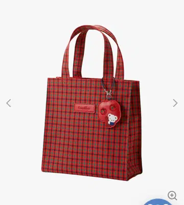 familiar 체크 무늬 토트백 소