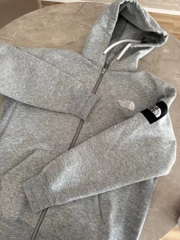THE NORTH FACE 그레이 후드 부착 후드티 S