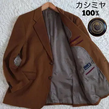 캐시미어 100% 스탠리 블랙커 테일러드 자켓 브라운 AB4