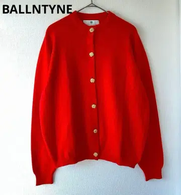 새상품급 BALLANTYNE 캐시미어 100% 가디건 빨간색