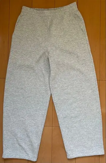 UNIQLO C 맨투맨 와이드 팬츠 그레이 M