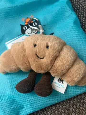 새상품 제리캣 크루아상 빵 키링 백참 정품