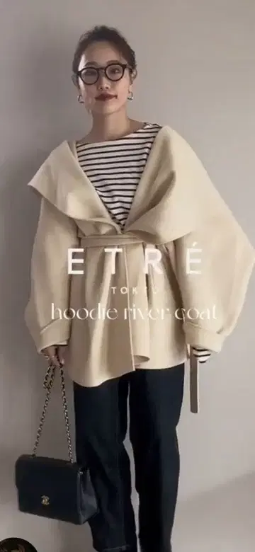 etre tokyo 후디 리버 코트