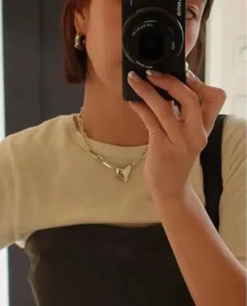 카베사 로쏘 하트 모티브 목걸이 LAPUIS 라피유이